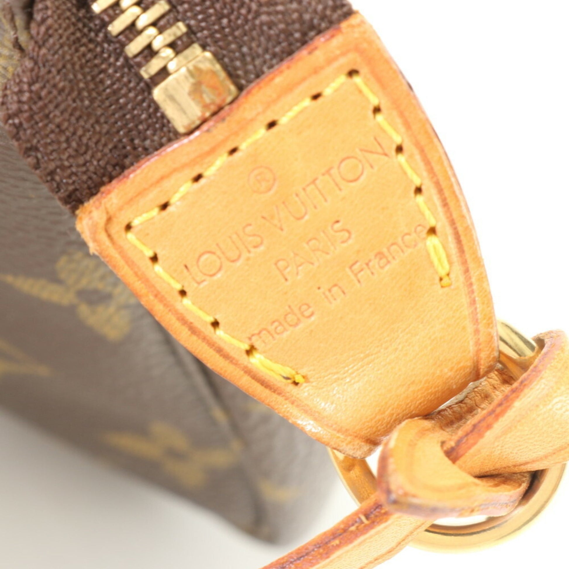 Louis Vuitton Pochette accessoires, Brown, Leather, clutch