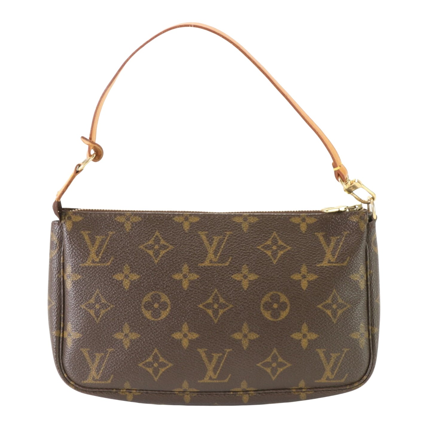 Louis Vuitton Pochette accessoires, Brown, Leather, clutch