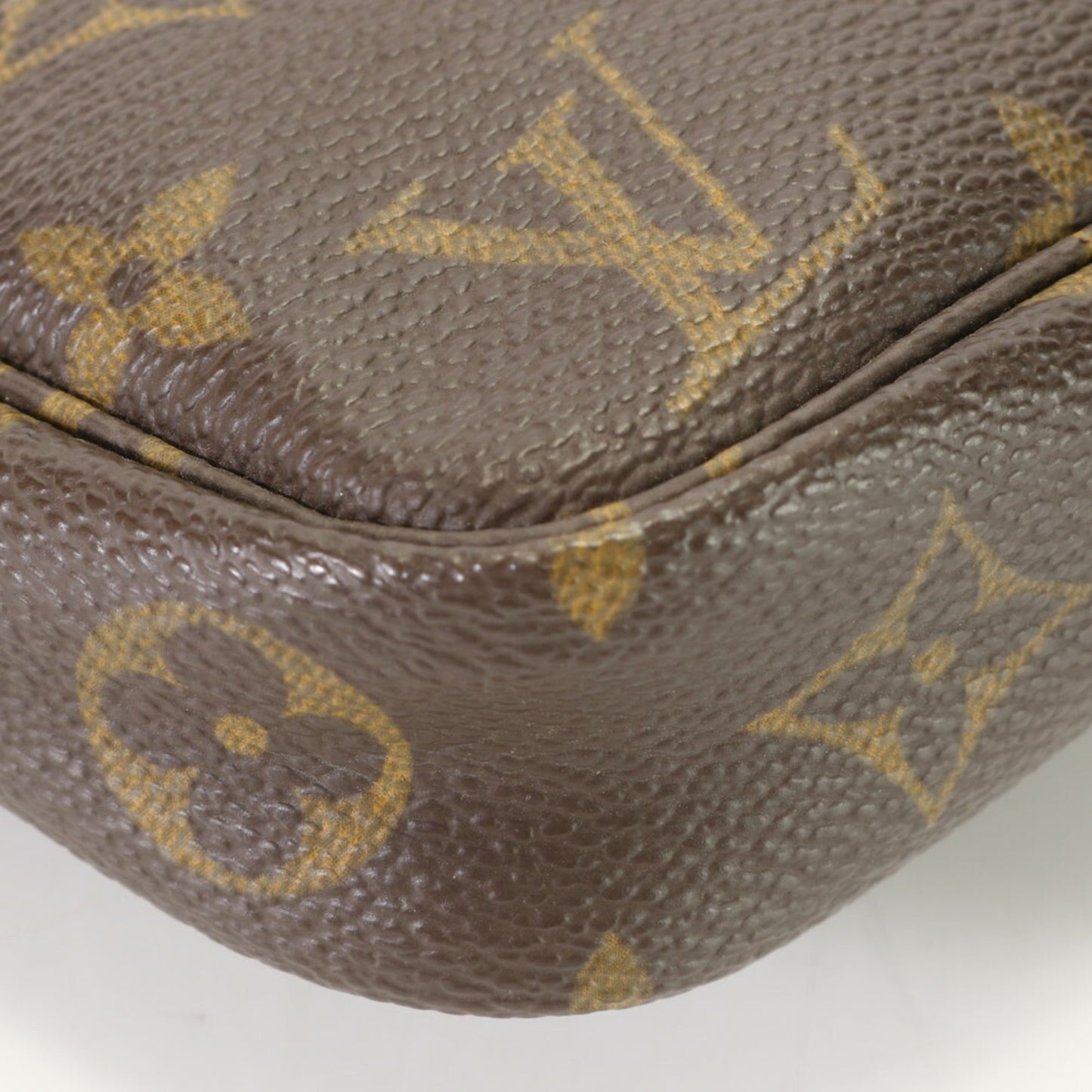 Louis Vuitton Pochette accessoires, Brown, Leather, clutch