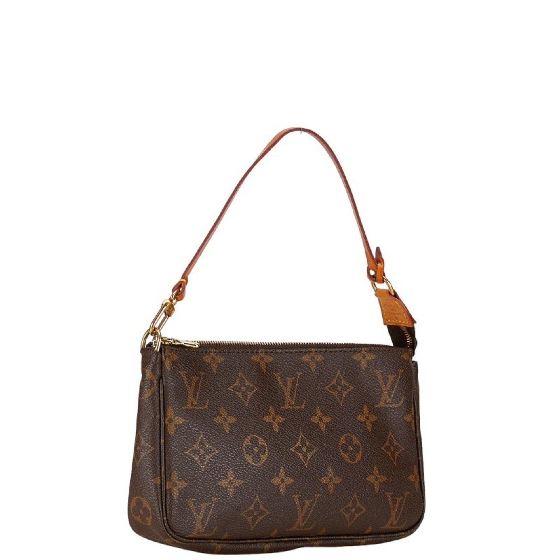 Louis Vuitton Pochette accessoires, Brown, Canvas, handbag