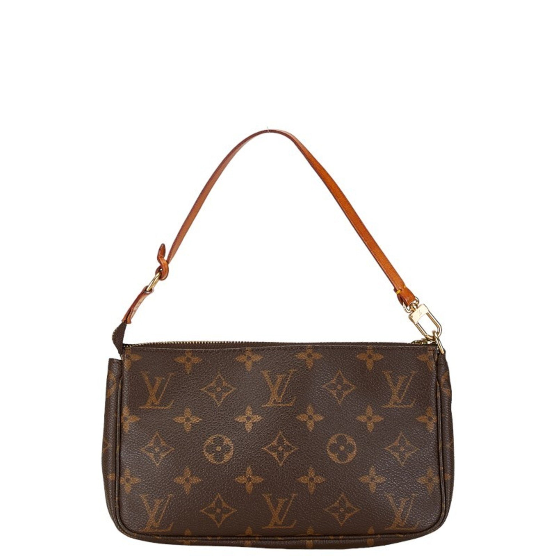 Louis Vuitton Pochette accessoires, Brown, Canvas, handbag