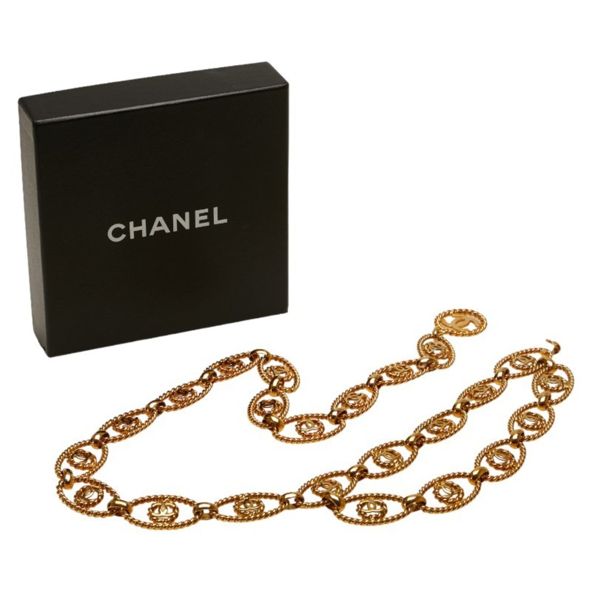 Chanel Coco Mark, Gold, Gold Plated, belt