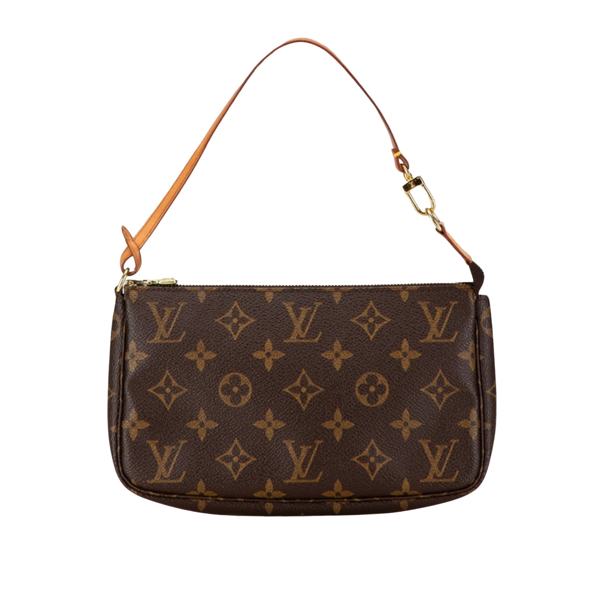 Louis Vuitton Pochette accessoires, Brown, Canvas, clutch