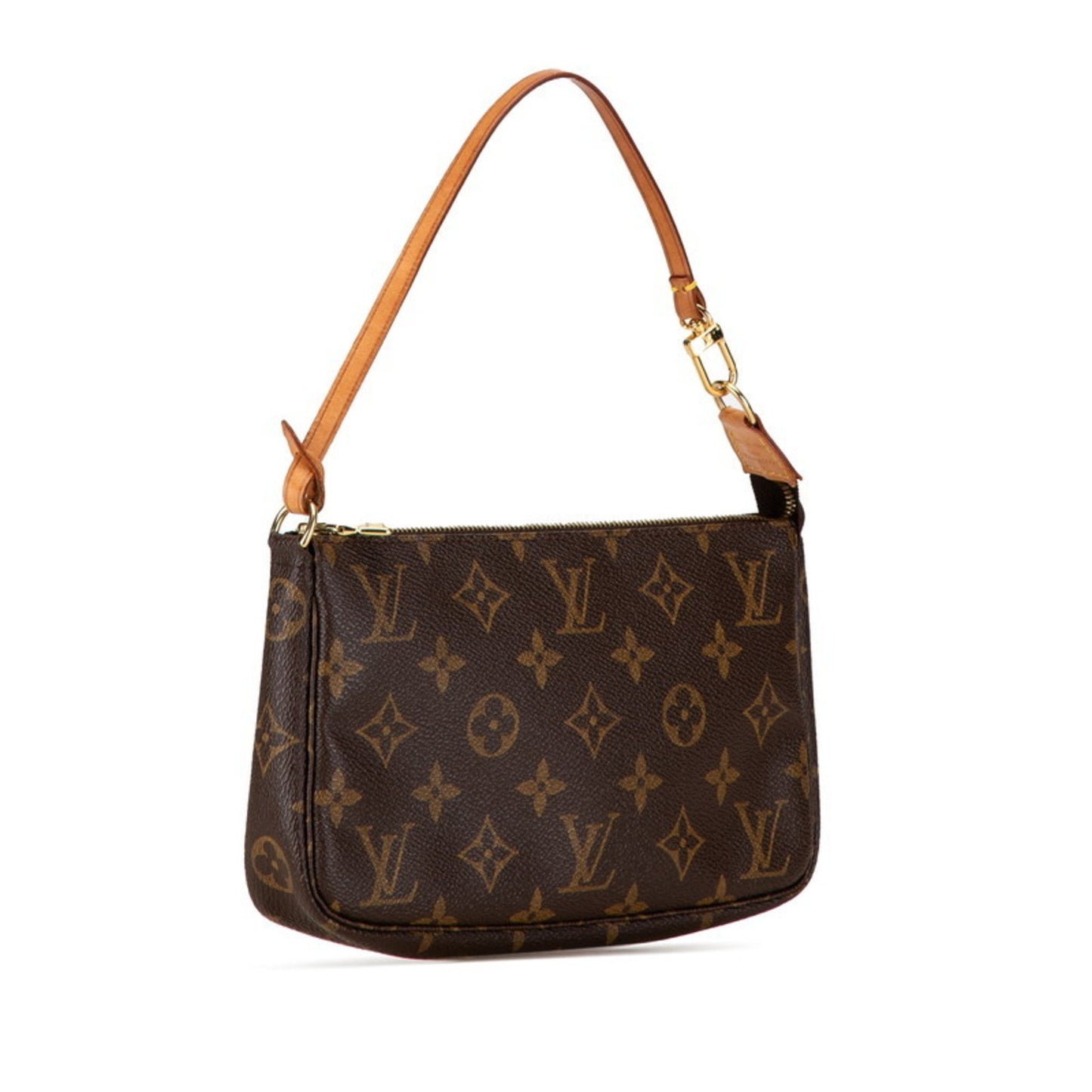 Louis Vuitton Pochette accessoires, Brown, Canvas, clutch