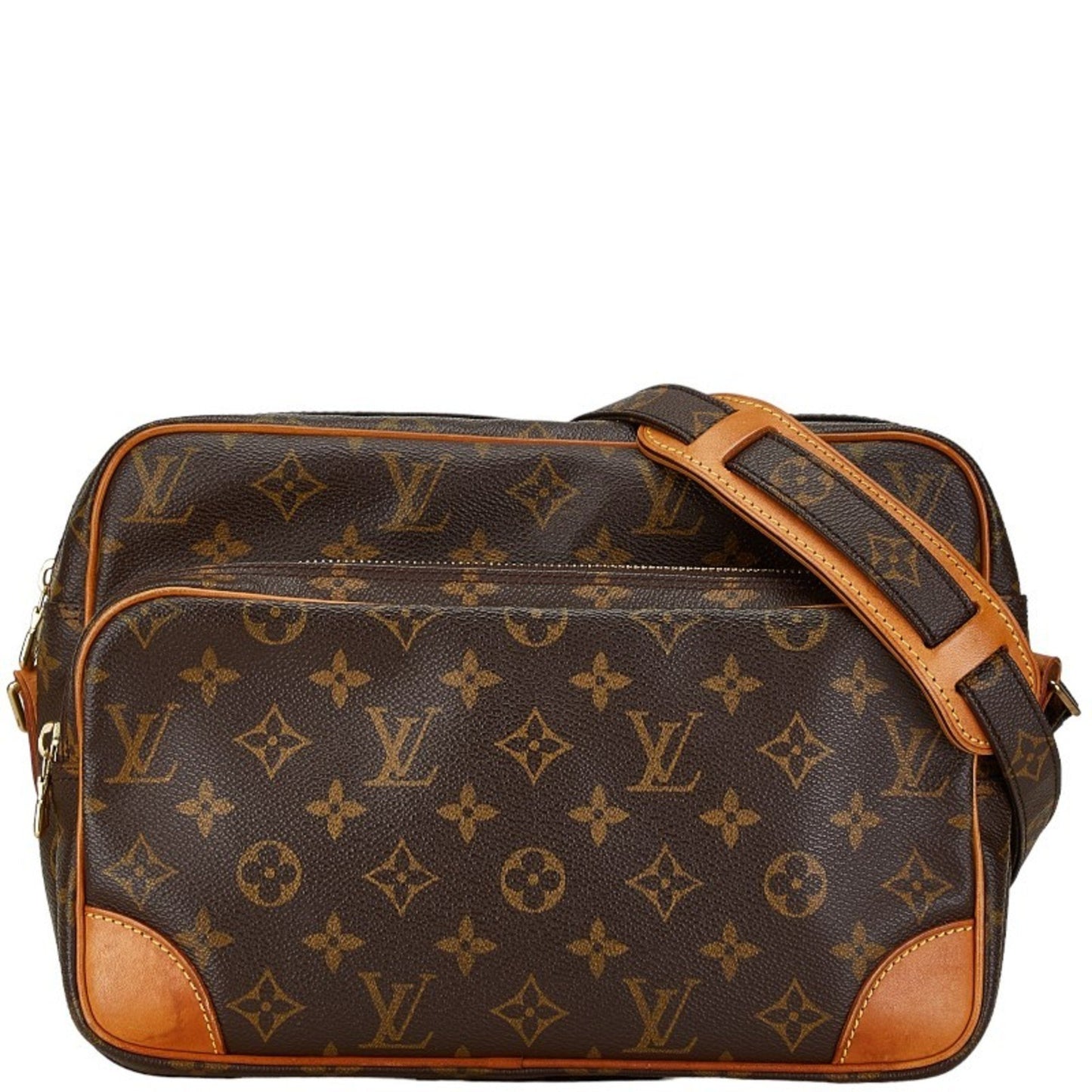 Louis Vuitton Nile, Brown, Canvas, shoulder