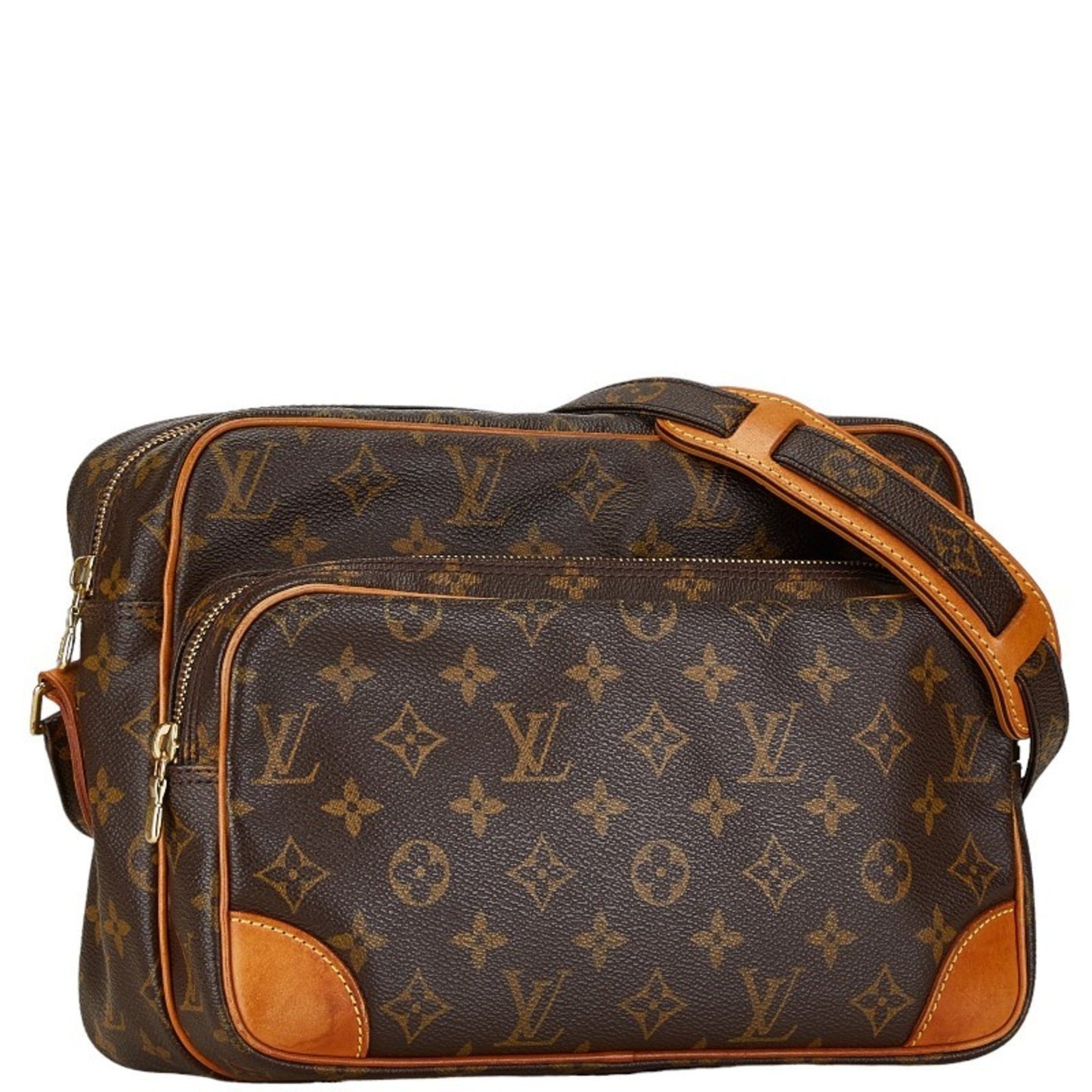 Louis Vuitton Nile, Brown, Canvas, shoulder