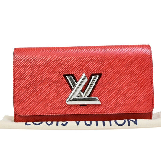 Louis Vuitton Twist, Red, Leather, wallet