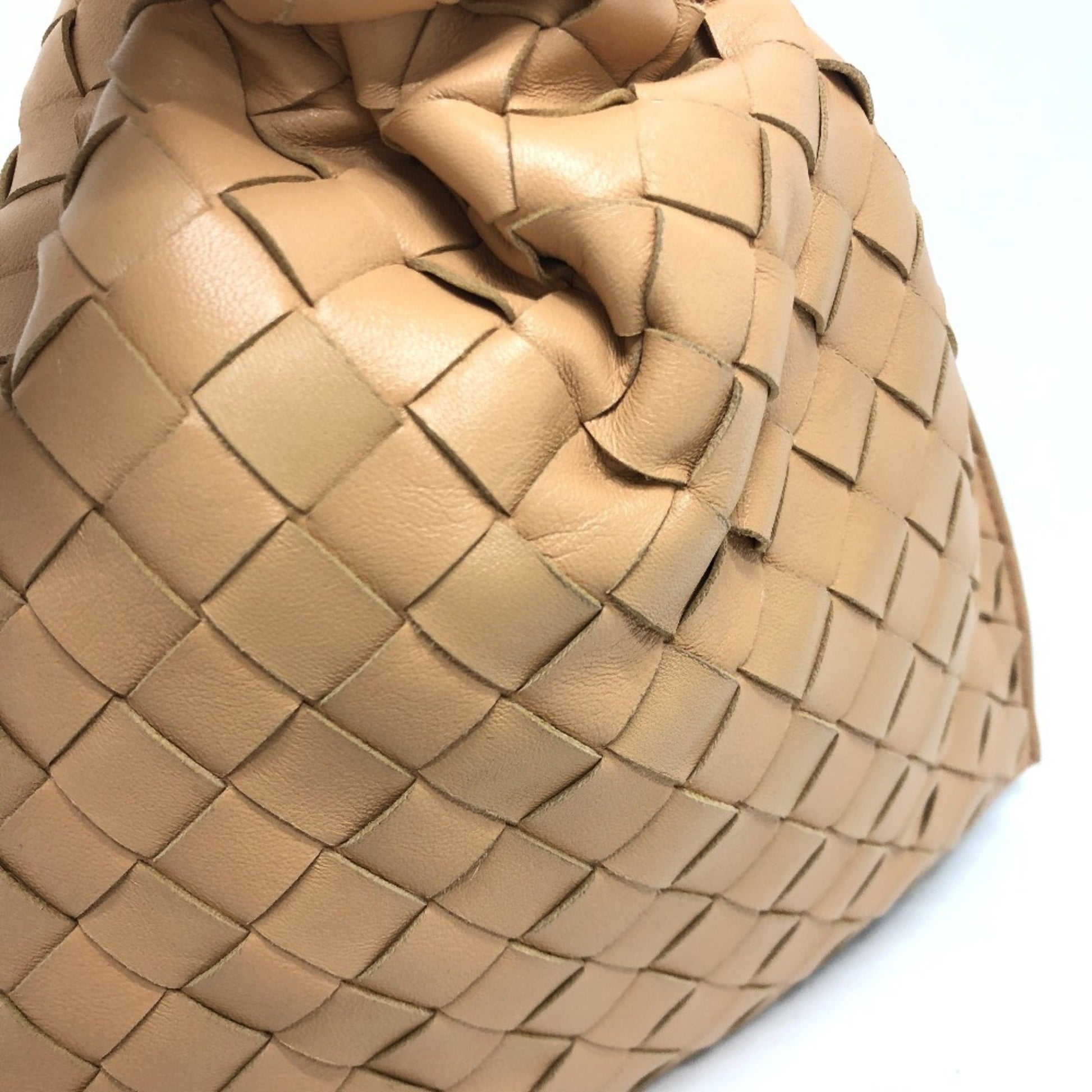 Bottega Veneta Intrecciato, Beige, Leather, handbag