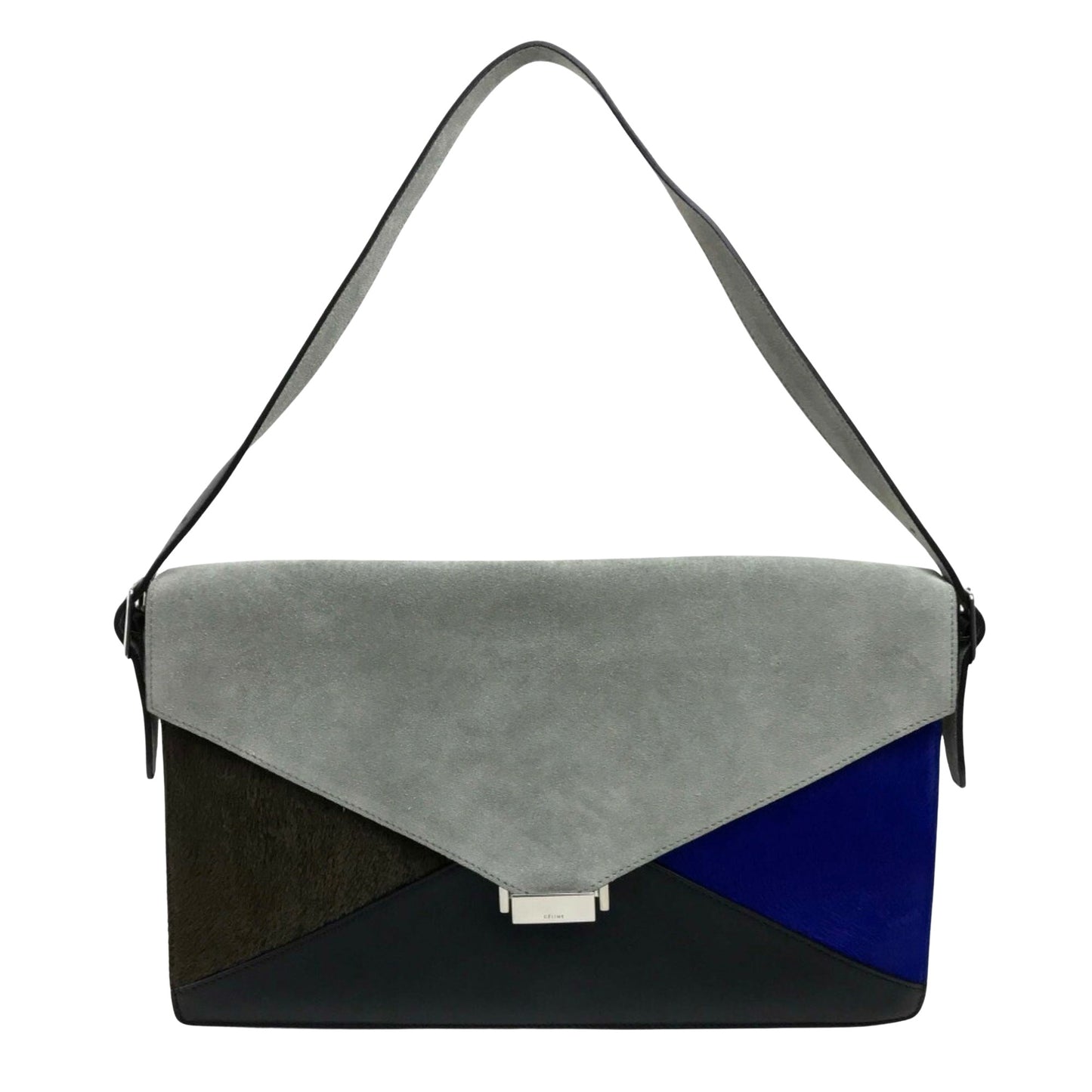 Céline Diamond, Multicolour, Leather, clutch