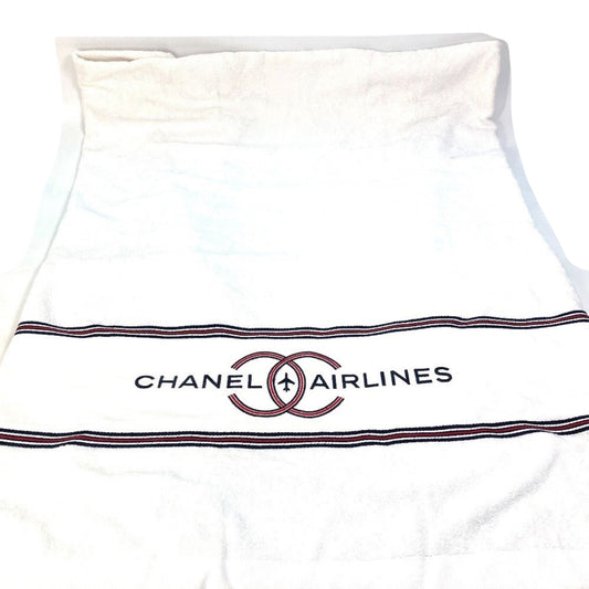 Chanel, White, Cotton, scarf