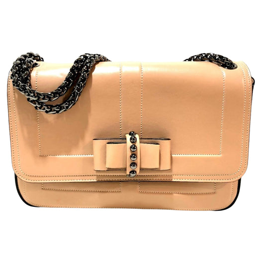 Christian Louboutin Sweet Charity, Beige, Leather, shoulder