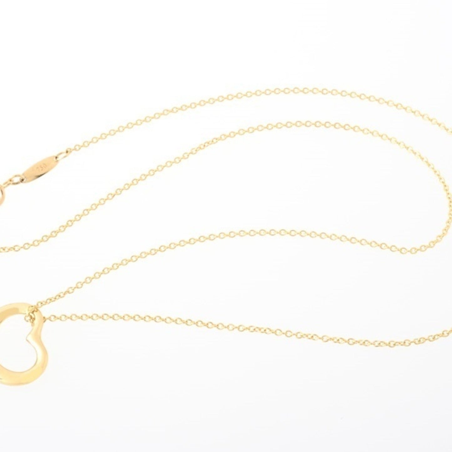 Tiffany & Co Open Heart, Gold, Yellow Gold, necklace