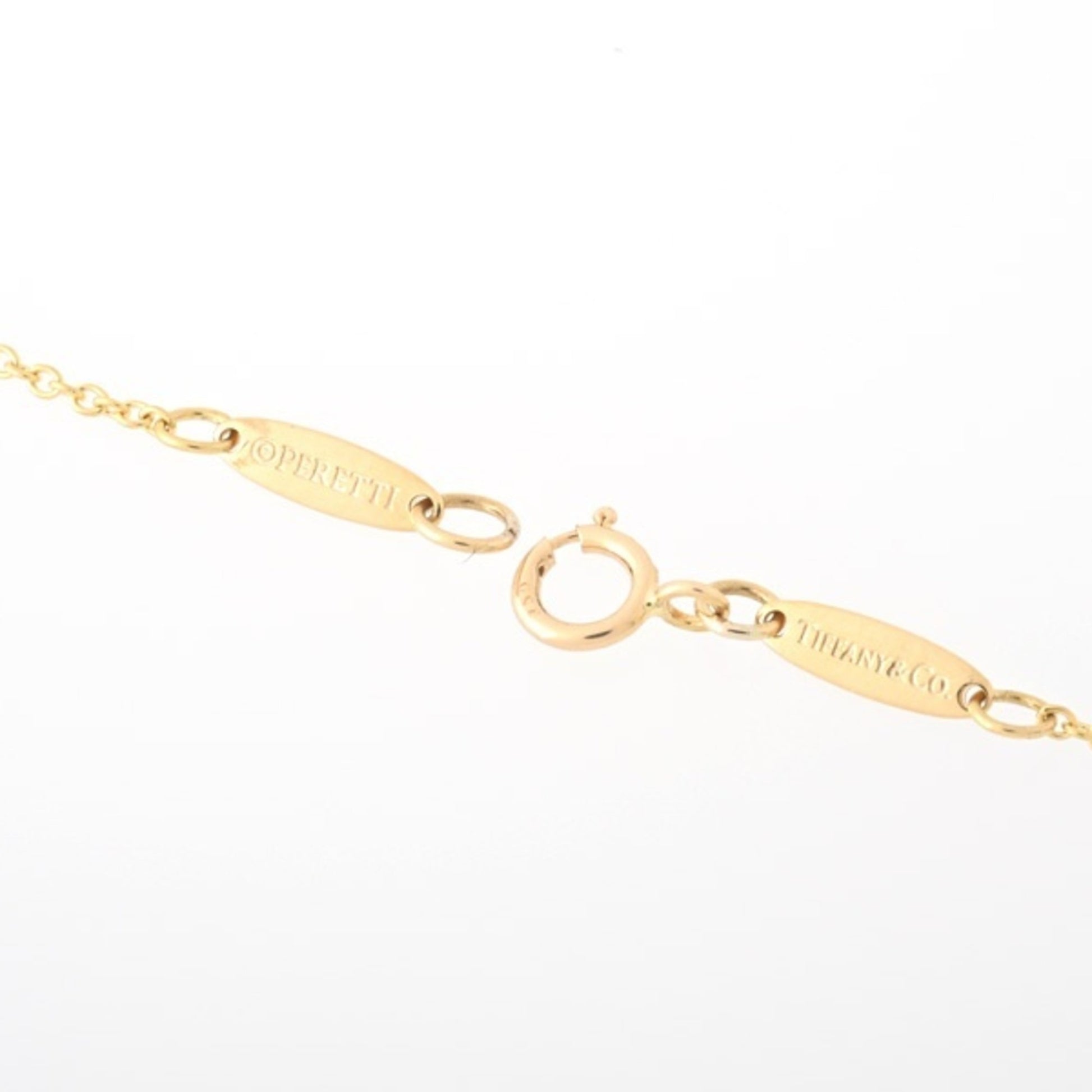 Tiffany & Co Open Heart, Gold, Yellow Gold, necklace