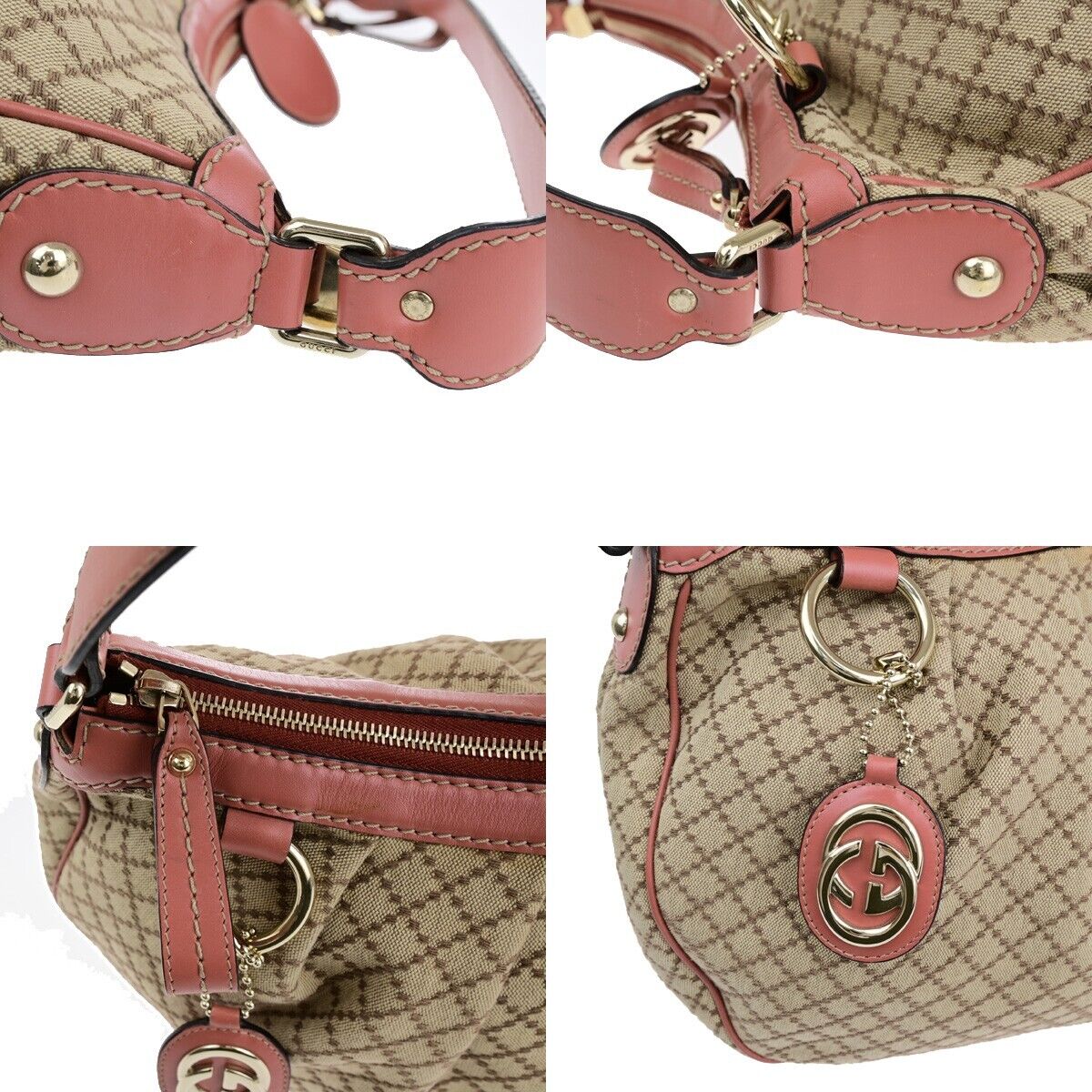 Gucci Sukey, Beige, Canvas, tote