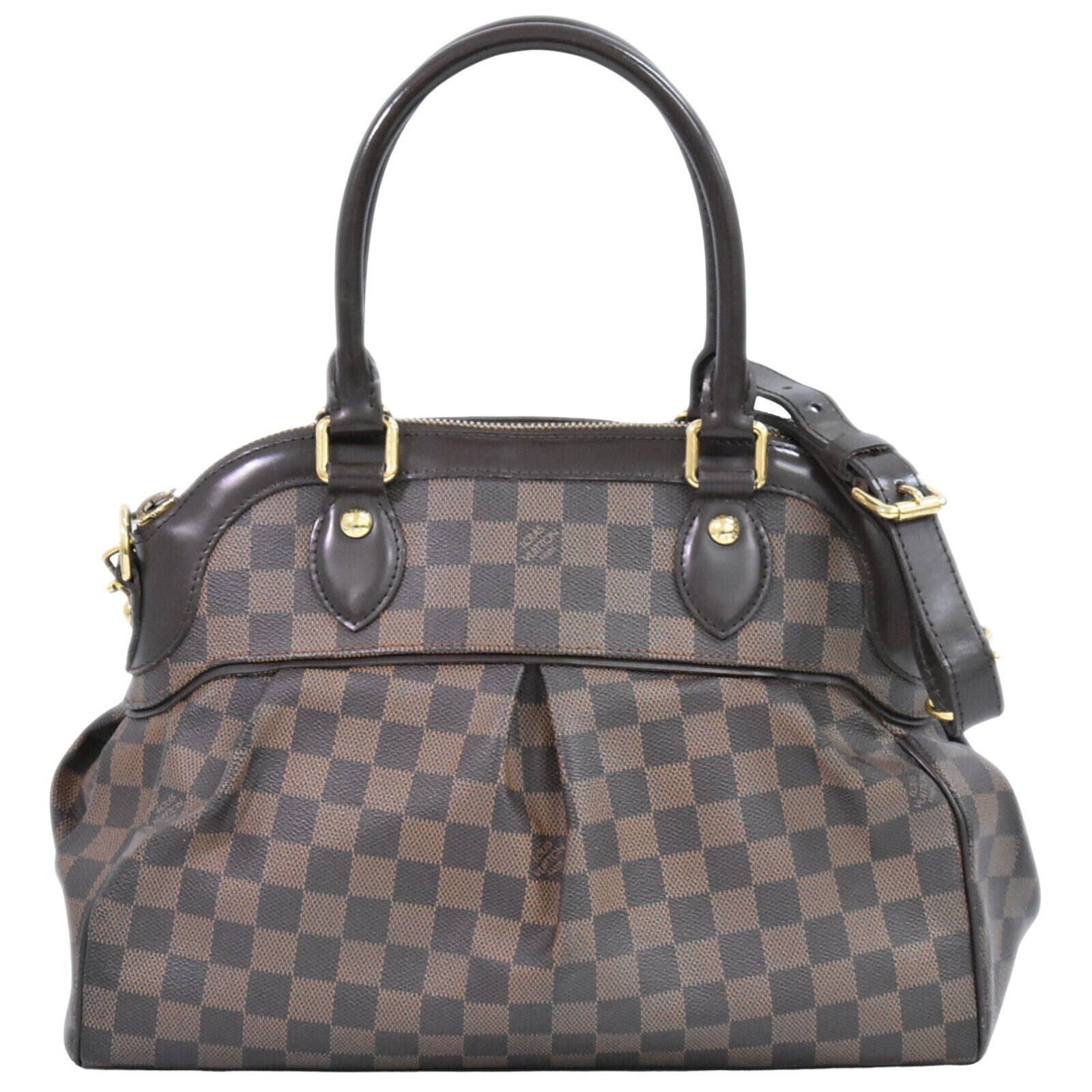 Louis Vuitton Trevi, Brown, Canvas, handbag