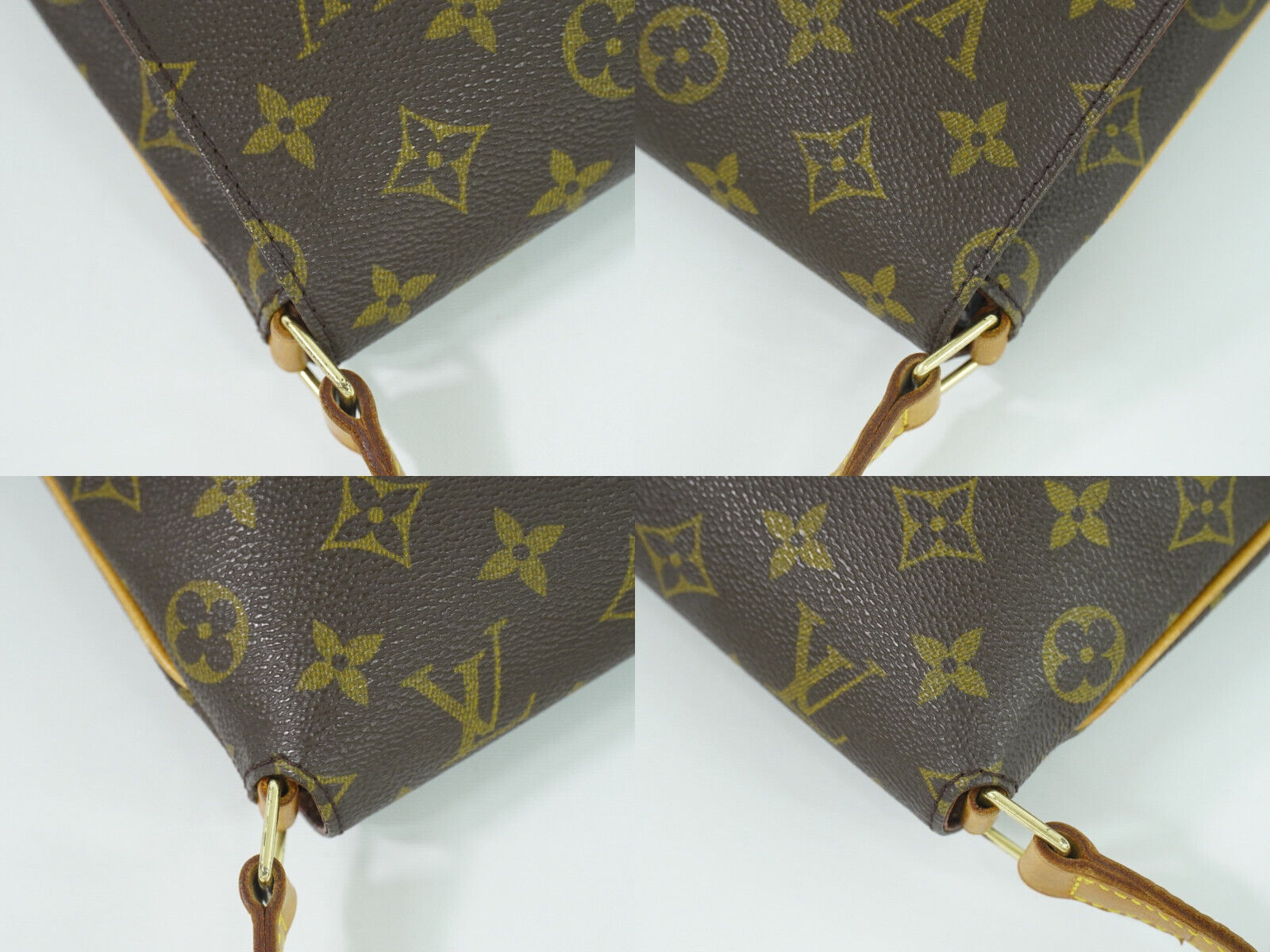 Louis Vuitton Musette Tango, Brown, Canvas, shoulder