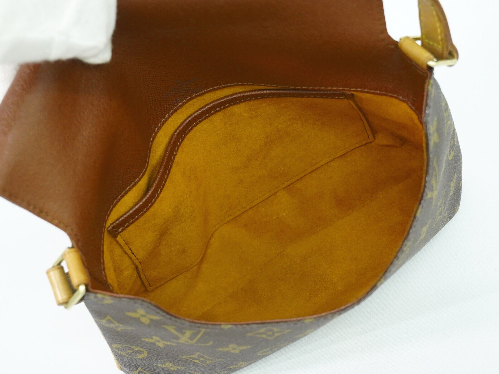 Louis Vuitton Musette Tango, Brown, Canvas, shoulder