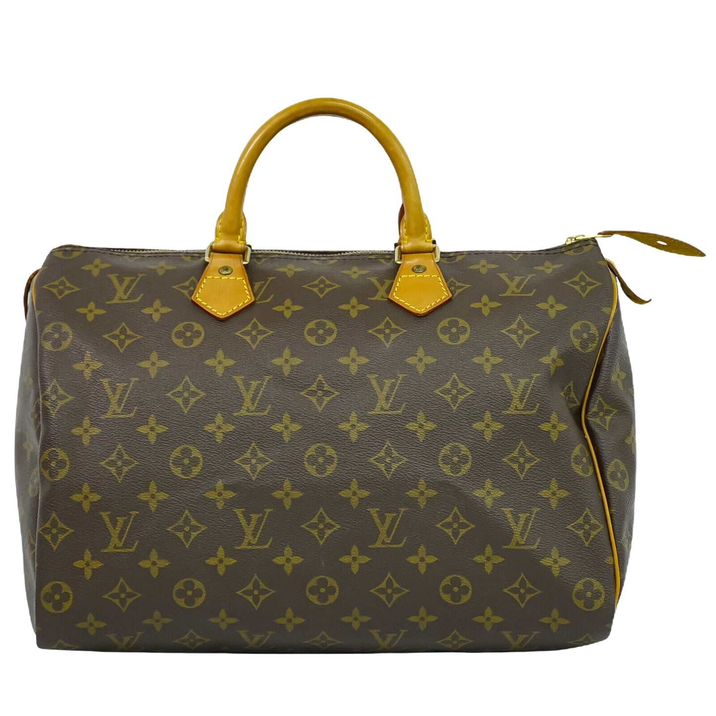 Louis Vuitton Speedy 35, Brown, Canvas, handbag