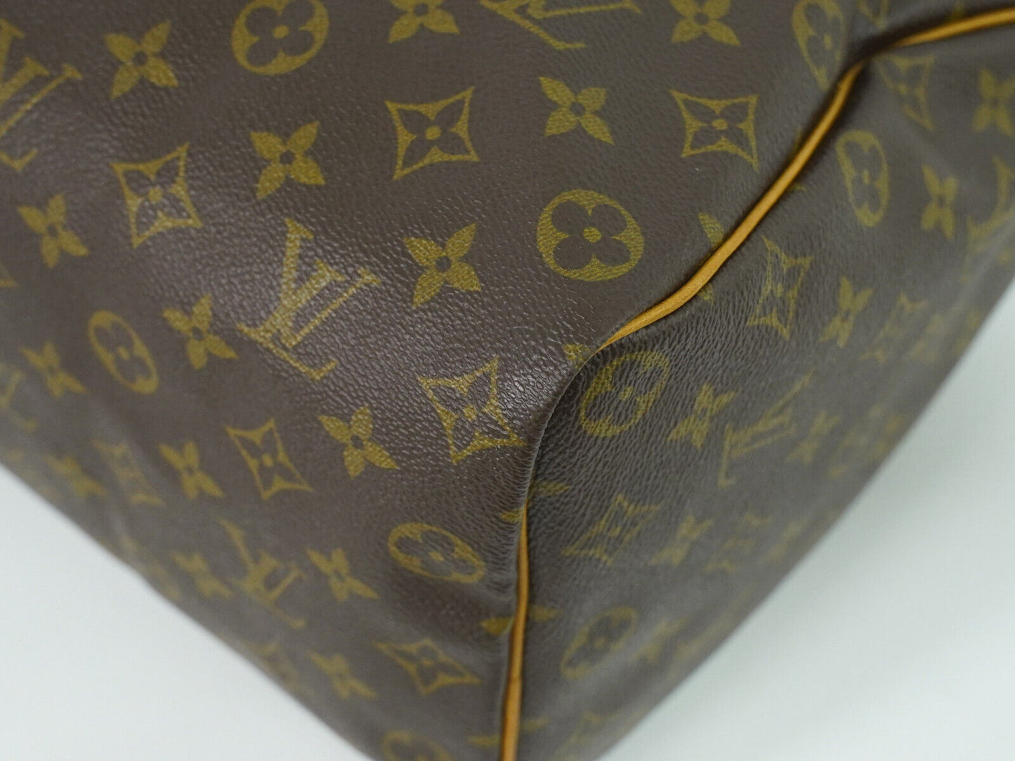 Louis Vuitton Speedy 35, Brown, Canvas, handbag