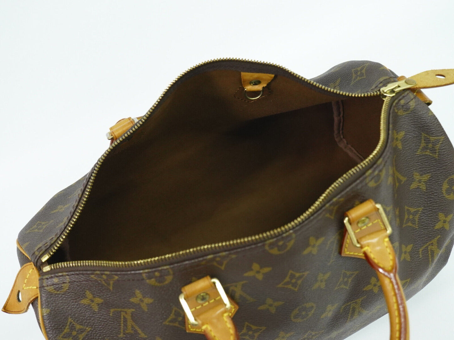 Louis Vuitton Speedy 35, Brown, Canvas, handbag