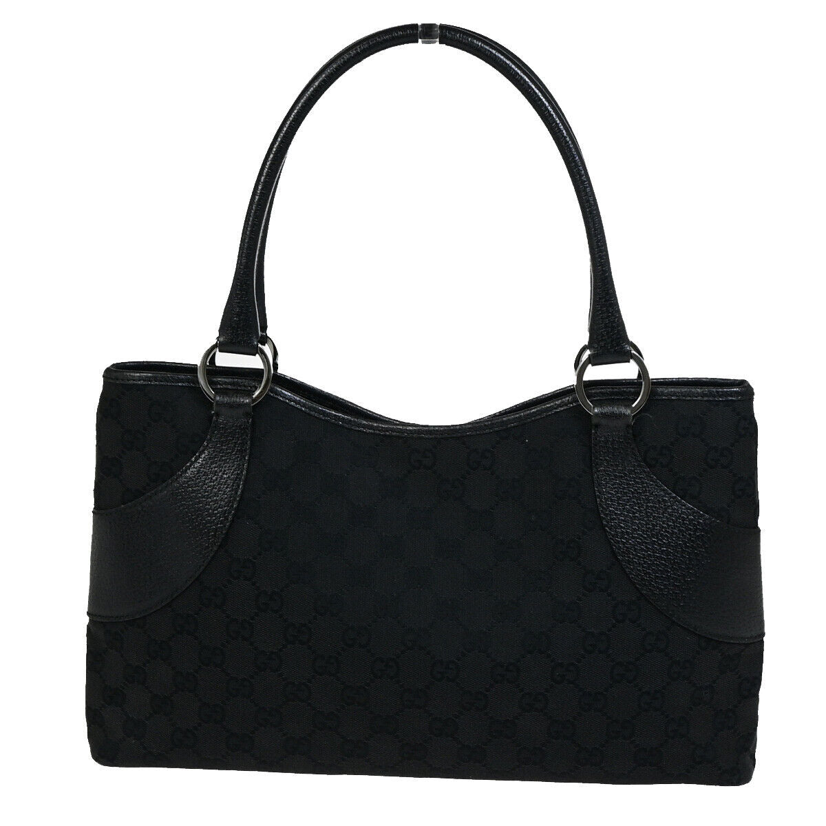 Gucci GG canvas, Black, Canvas, handbag