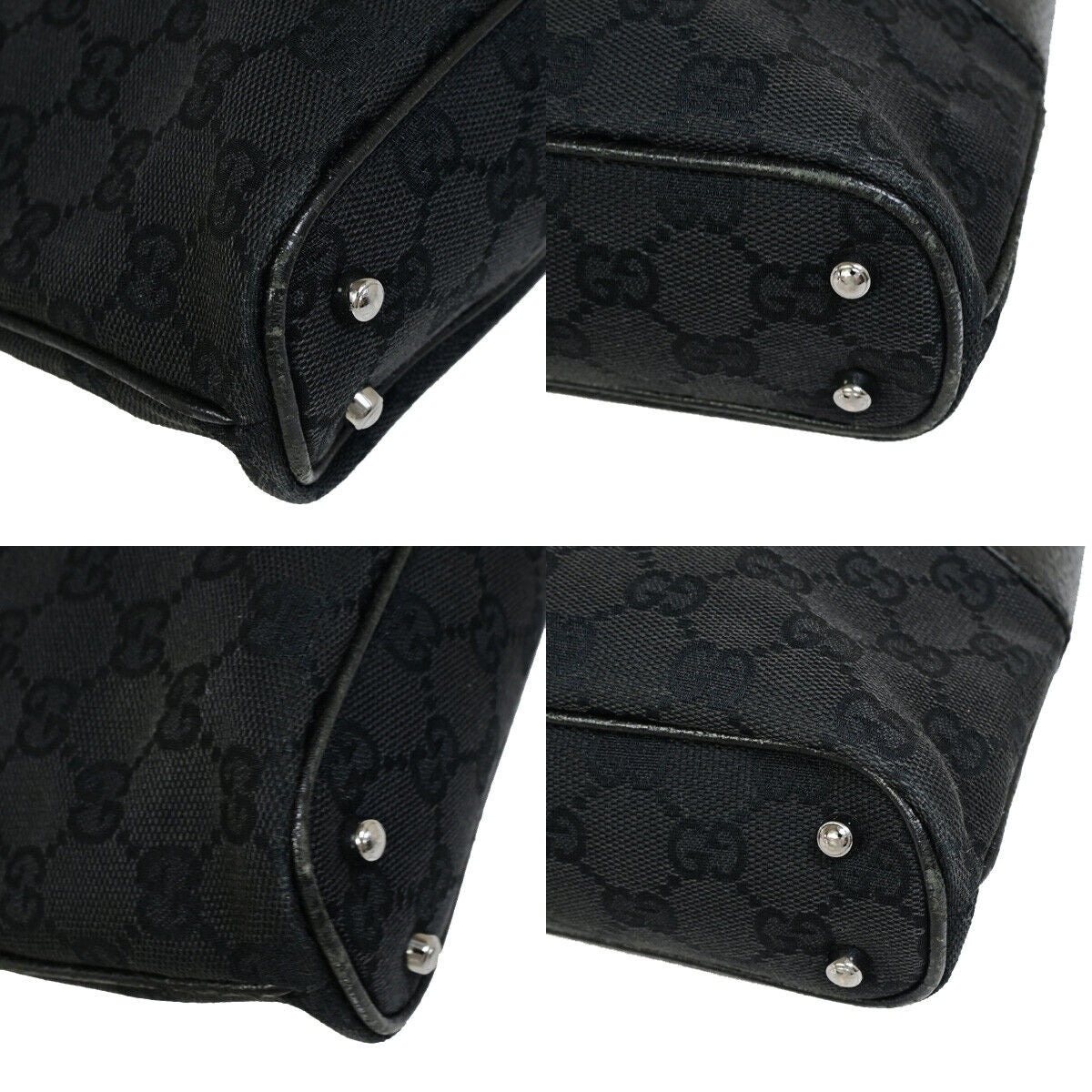 Gucci GG canvas, Black, Canvas, handbag