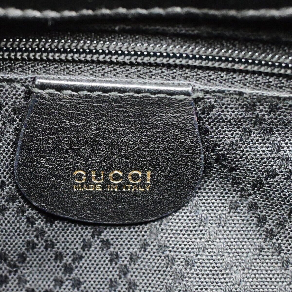 Gucci Bamboo, Black, Leather, backpack