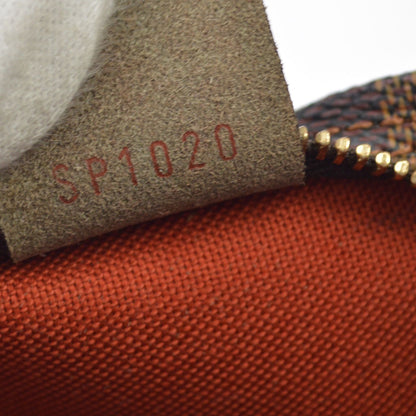Louis Vuitton Trousse Make Up Damier, Brown, Canvas, Clutch