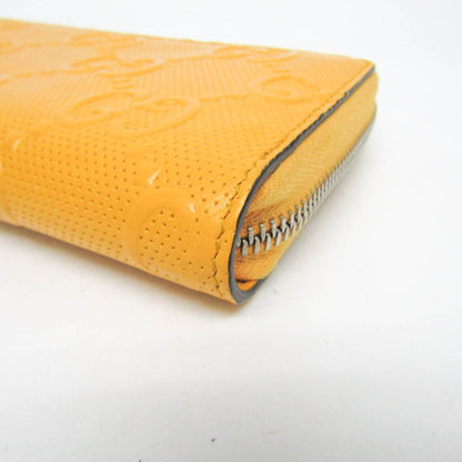 Gucci GG embossé, Yellow, Leather, wallet