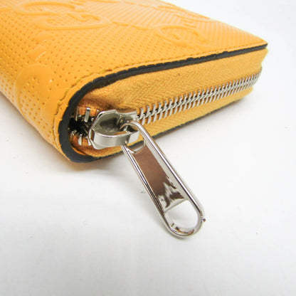 Gucci GG embossé, Yellow, Leather, wallet