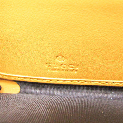 Gucci GG embossé, Yellow, Leather, wallet