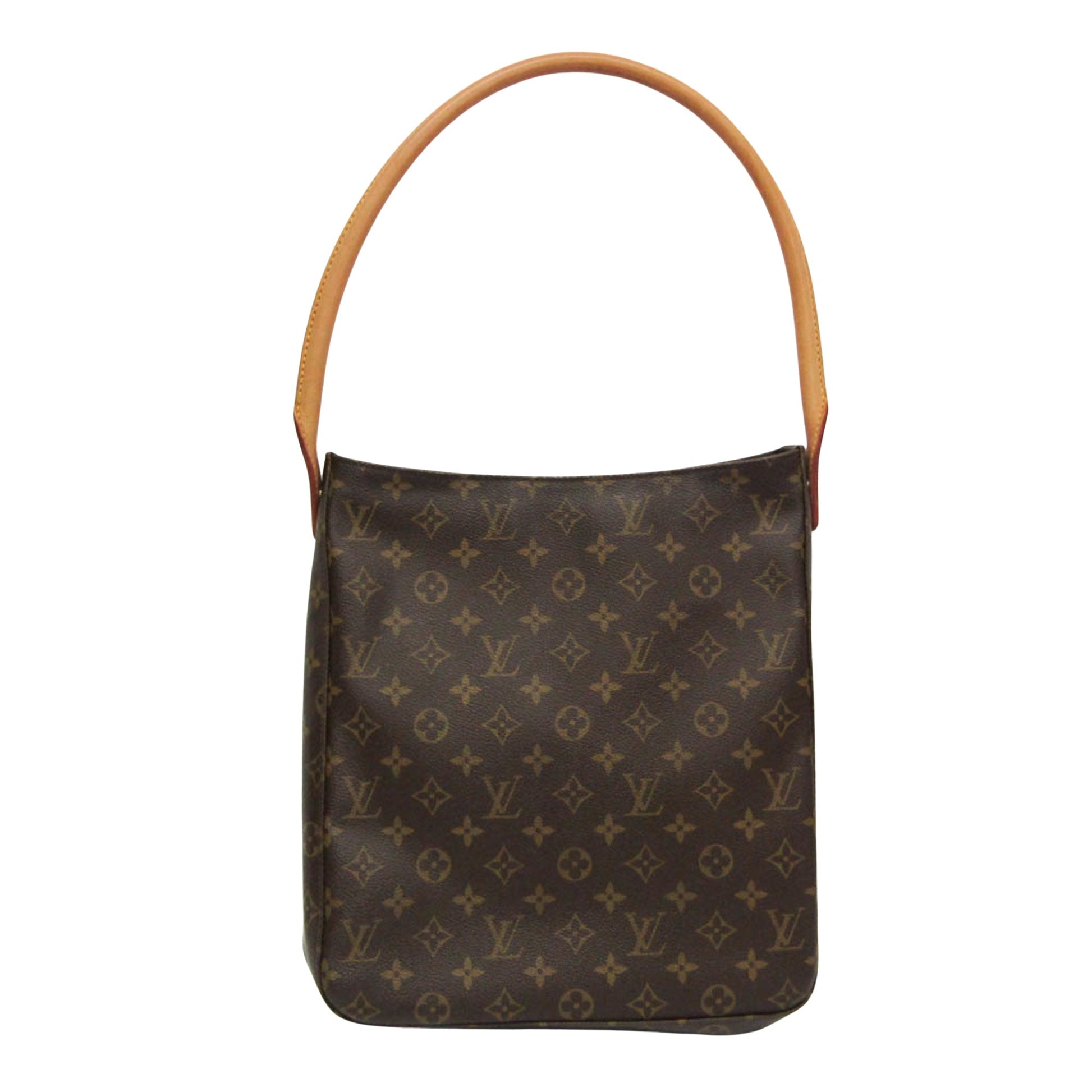 Louis Vuitton Looping, Brown, Canvas, shoulder