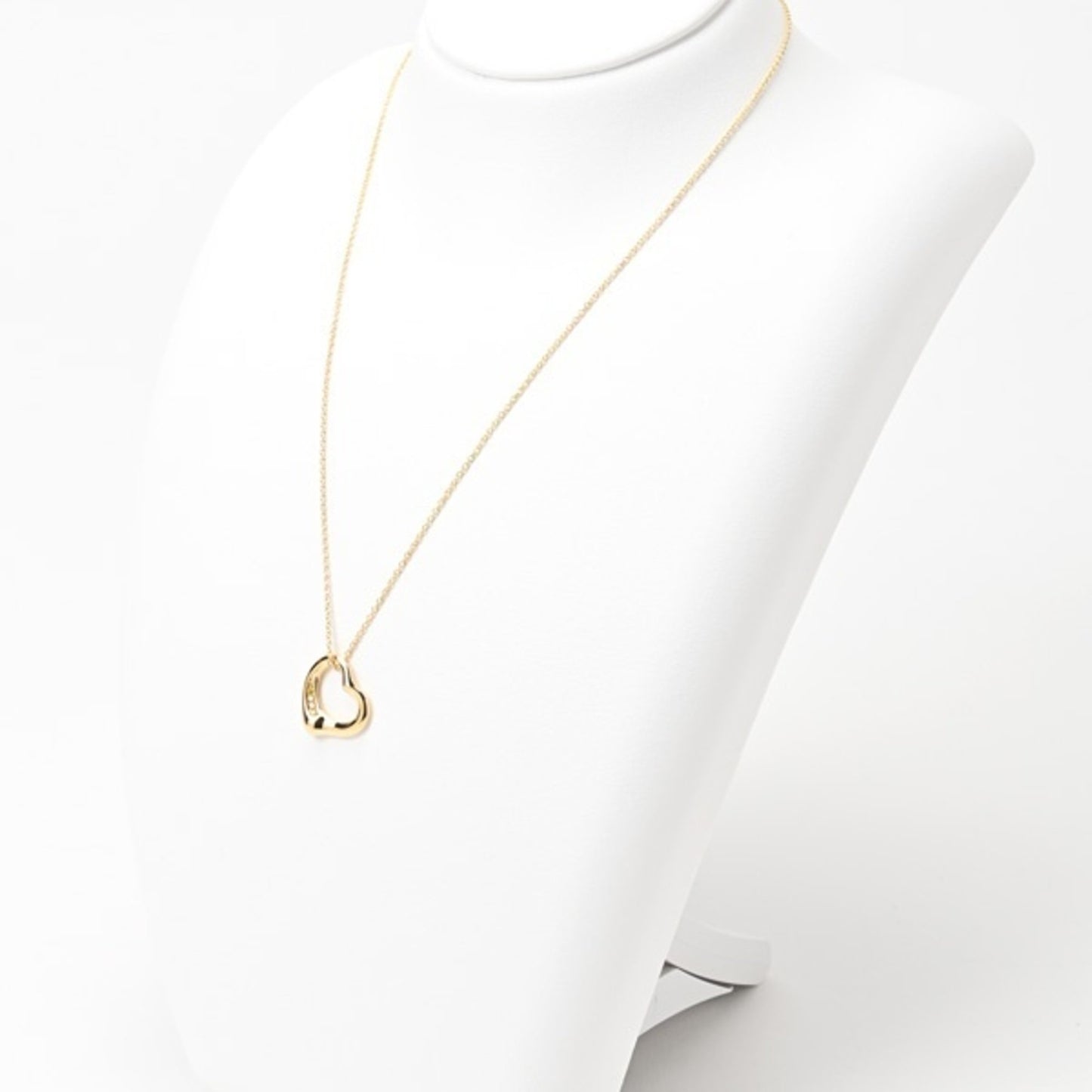 Tiffany & Co Open Heart, Gold, Yellow Gold, necklace