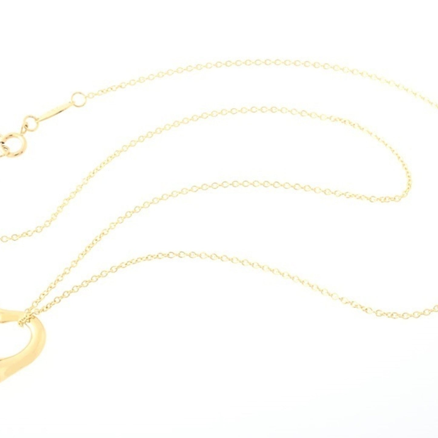 Tiffany & Co Open Heart, Gold, Yellow Gold, necklace