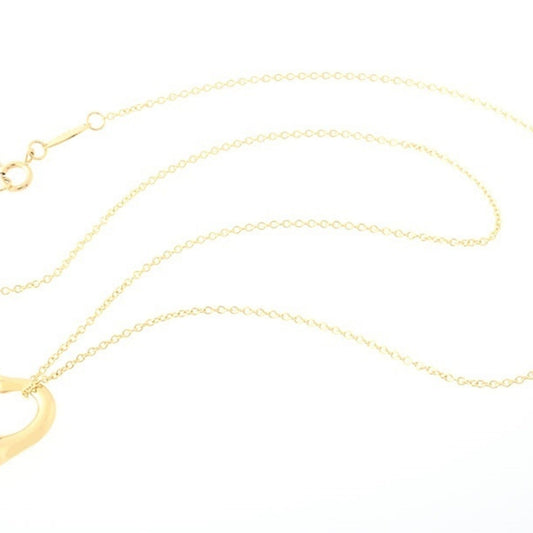 Tiffany & Co Open Heart, Gold, Yellow Gold, necklace