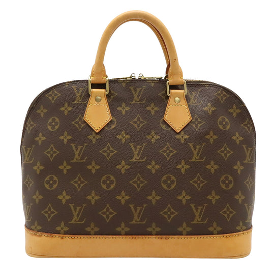 Louis Vuitton Alma, Brown, Canvas, handbag