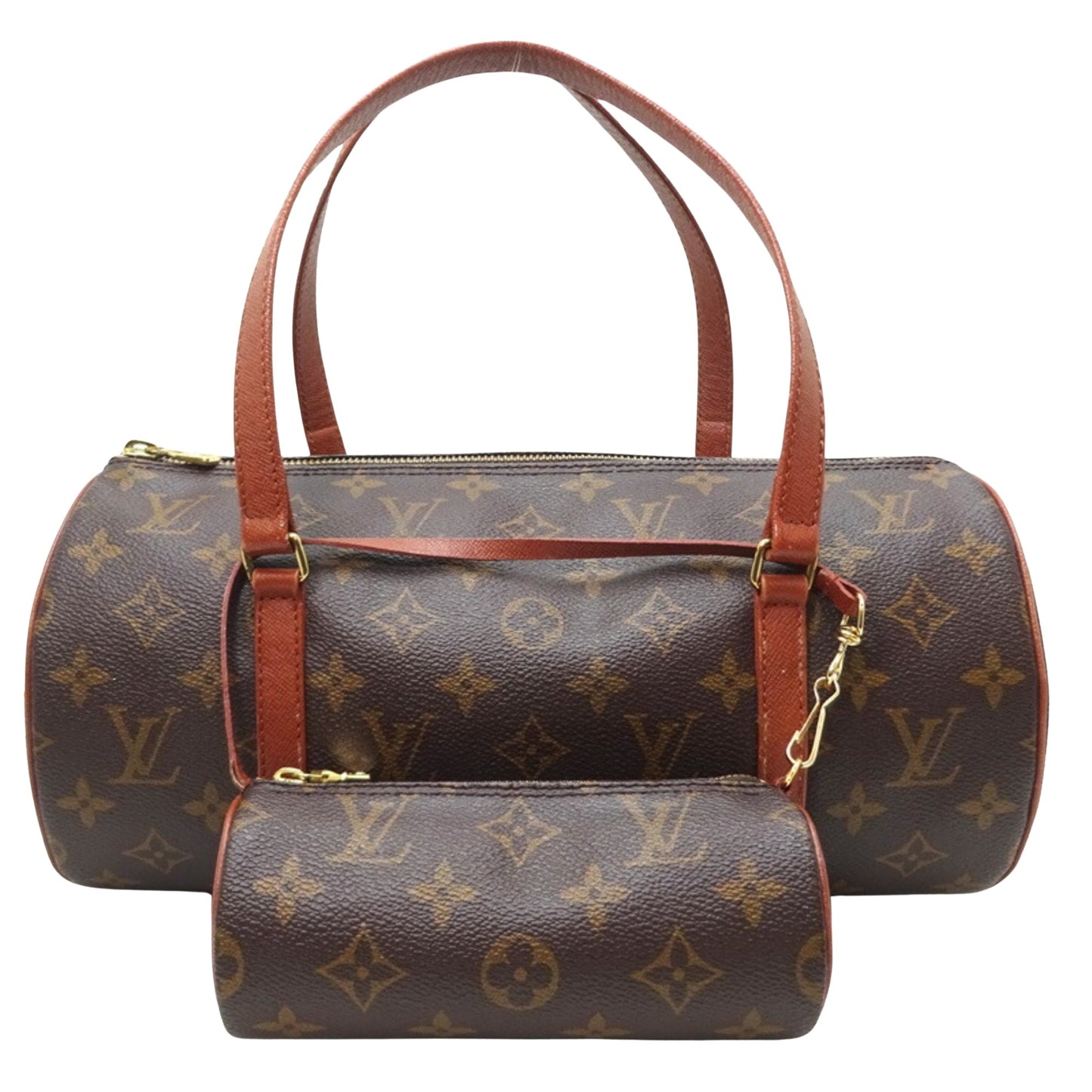 Louis Vuitton Papillon 30, Brown, Canvas, handbag