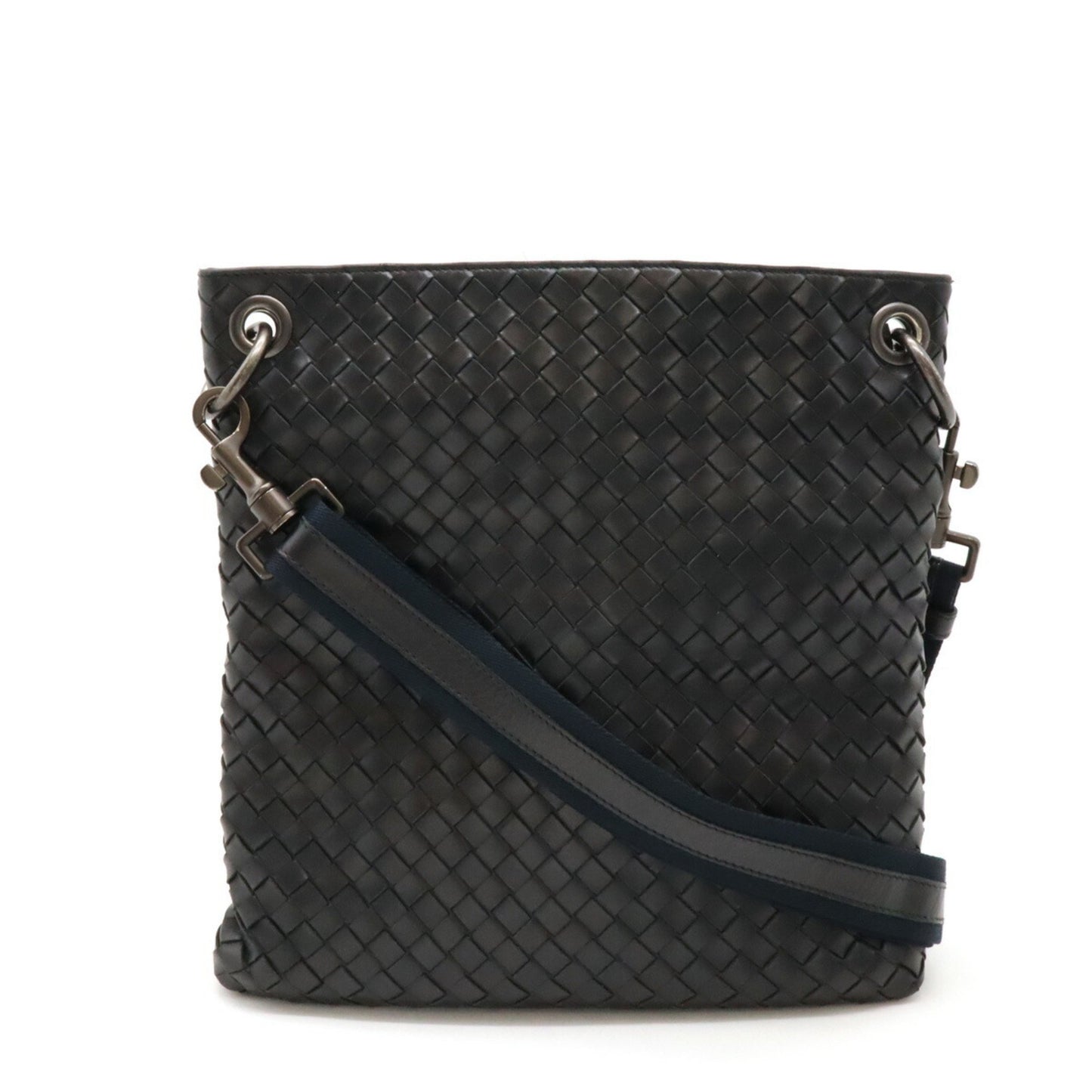 Bottega Veneta Intrecciato, Black, Leather, shoulder