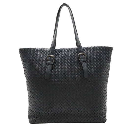 Bottega Veneta Intrecciato, Black, Leather, shoulder