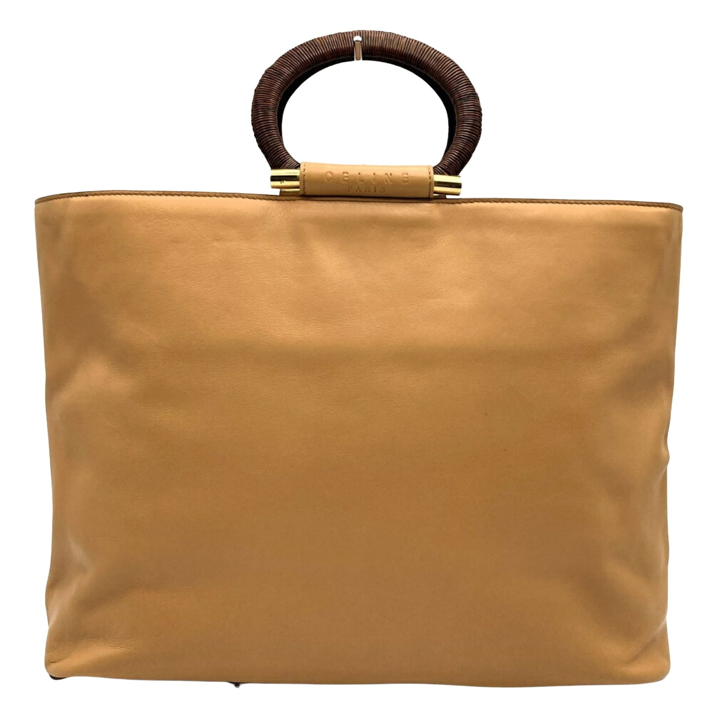 Céline -, Beige, Leather, tote