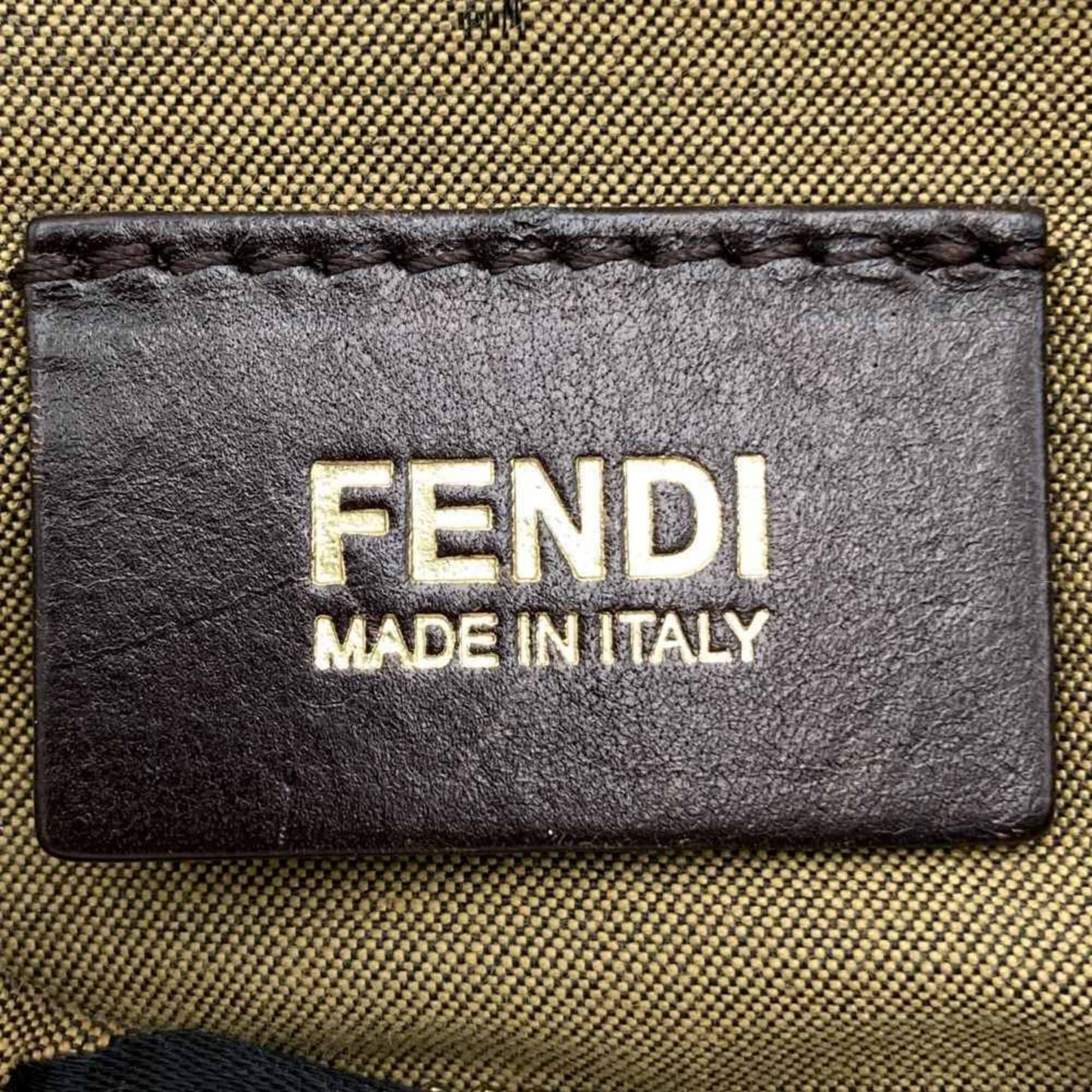 Fendi, Brown, Canvas, shoulder