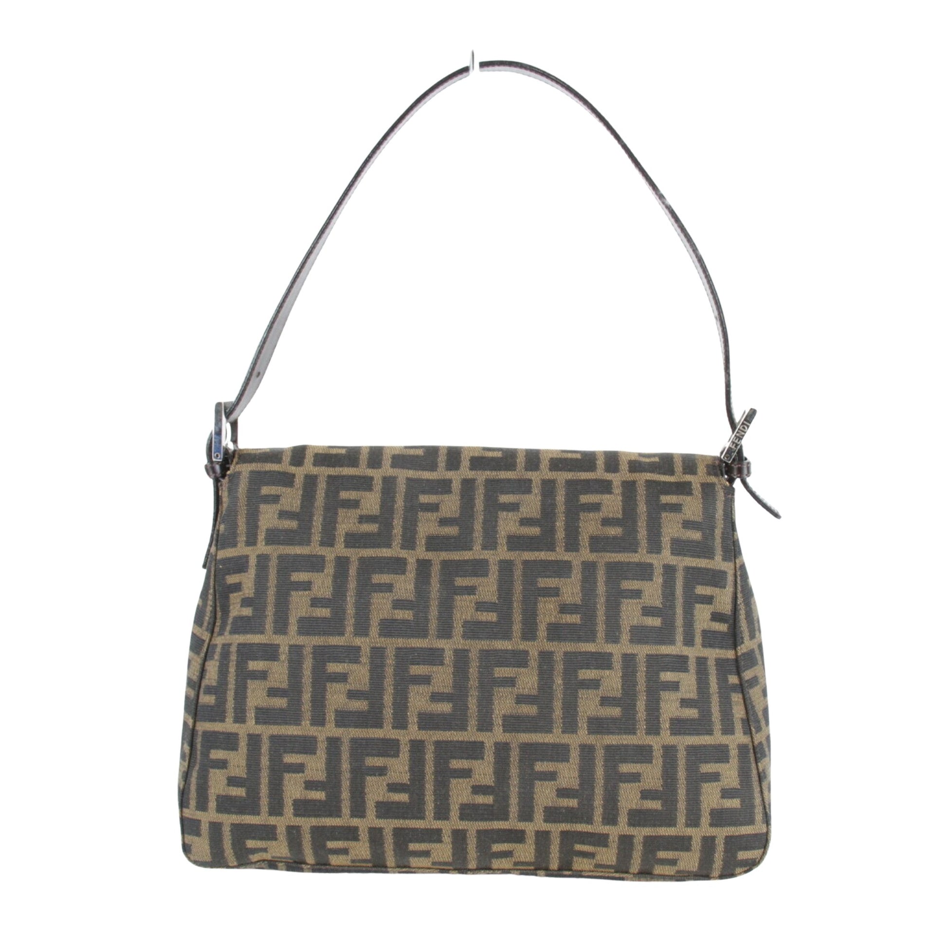 Fendi Mamma Baguette, Brown, Canvas, shopper