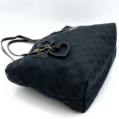 Gucci Jackie, Black, Canvas, tote