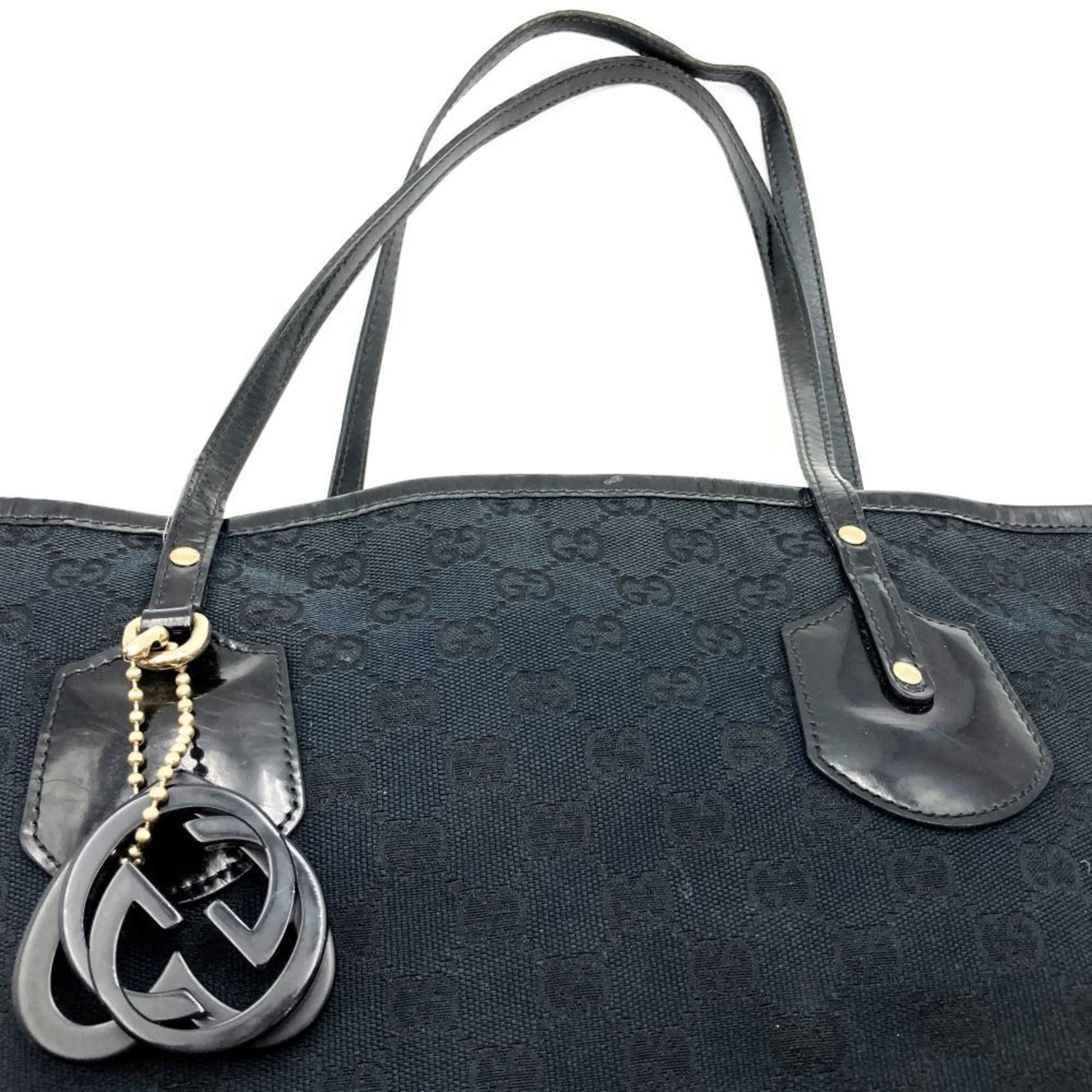 Gucci Jackie, Black, Canvas, tote