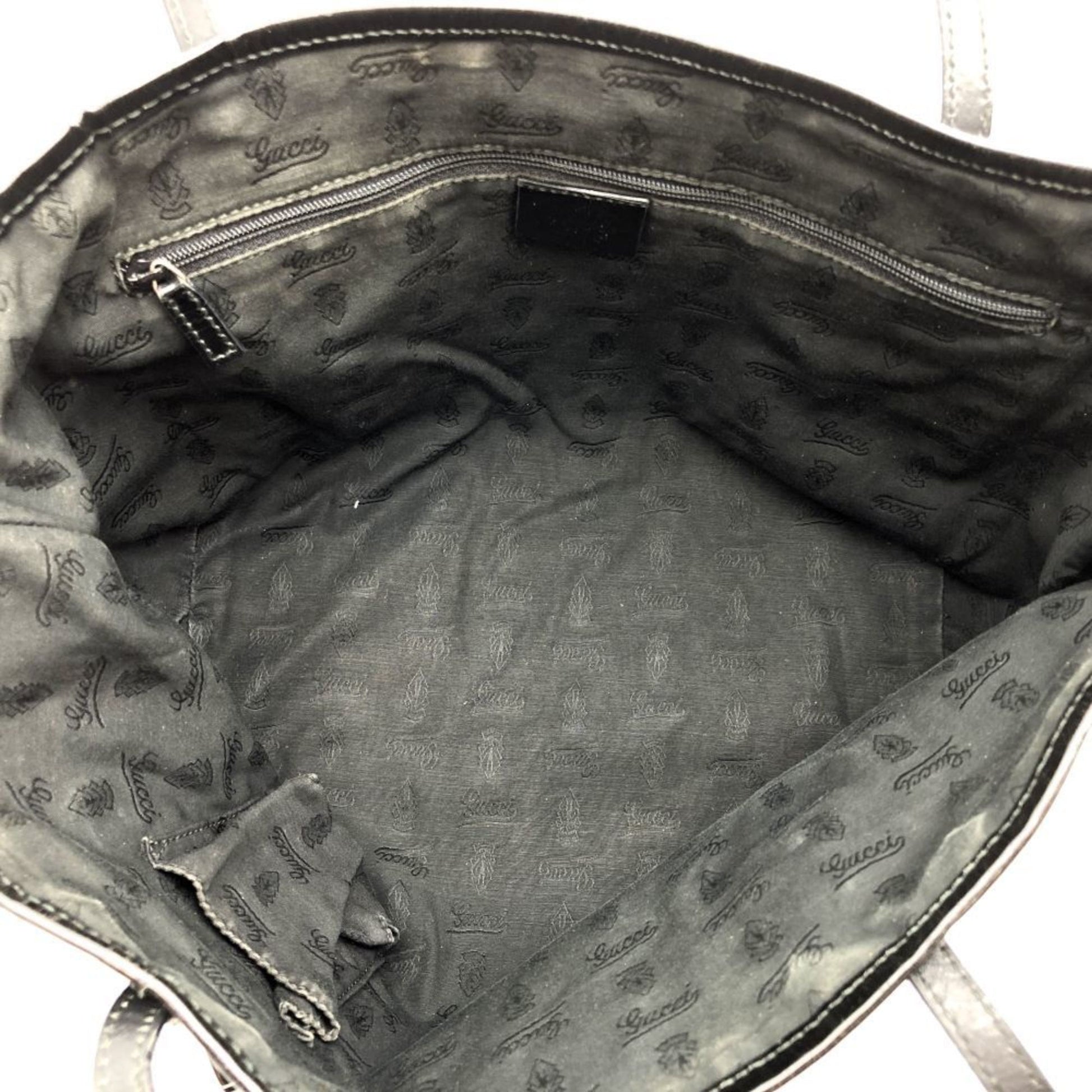 Gucci Jackie, Black, Canvas, tote