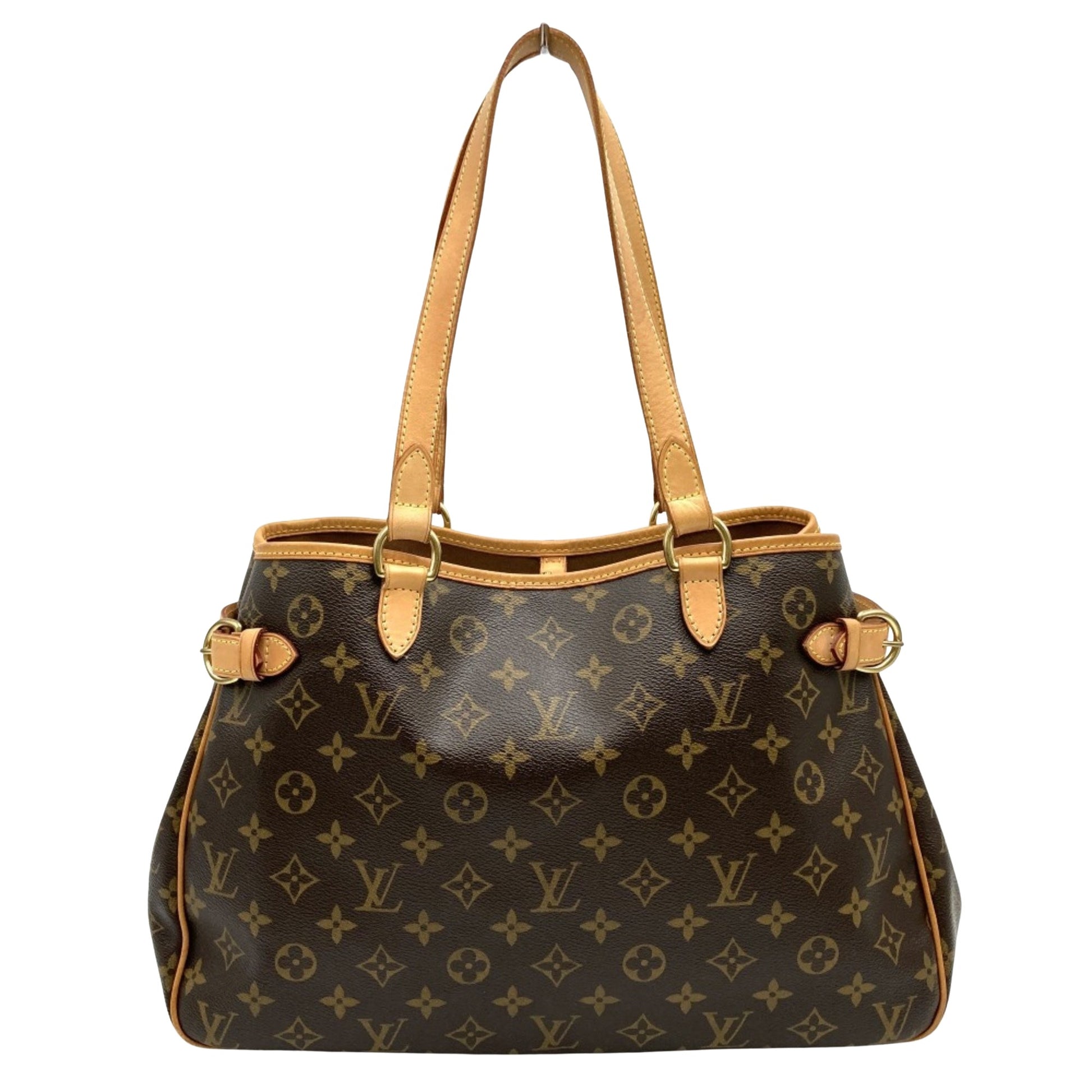 Louis Vuitton Batignolles, Brown, Canvas, tote