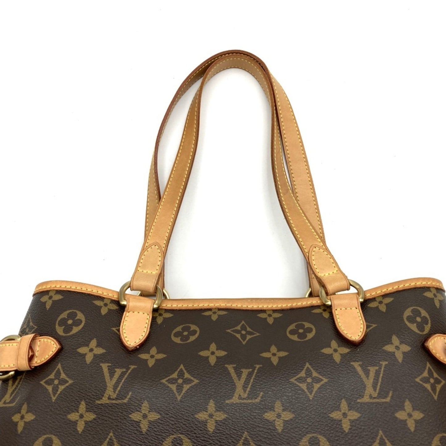 Louis Vuitton Batignolles, Brown, Canvas, tote