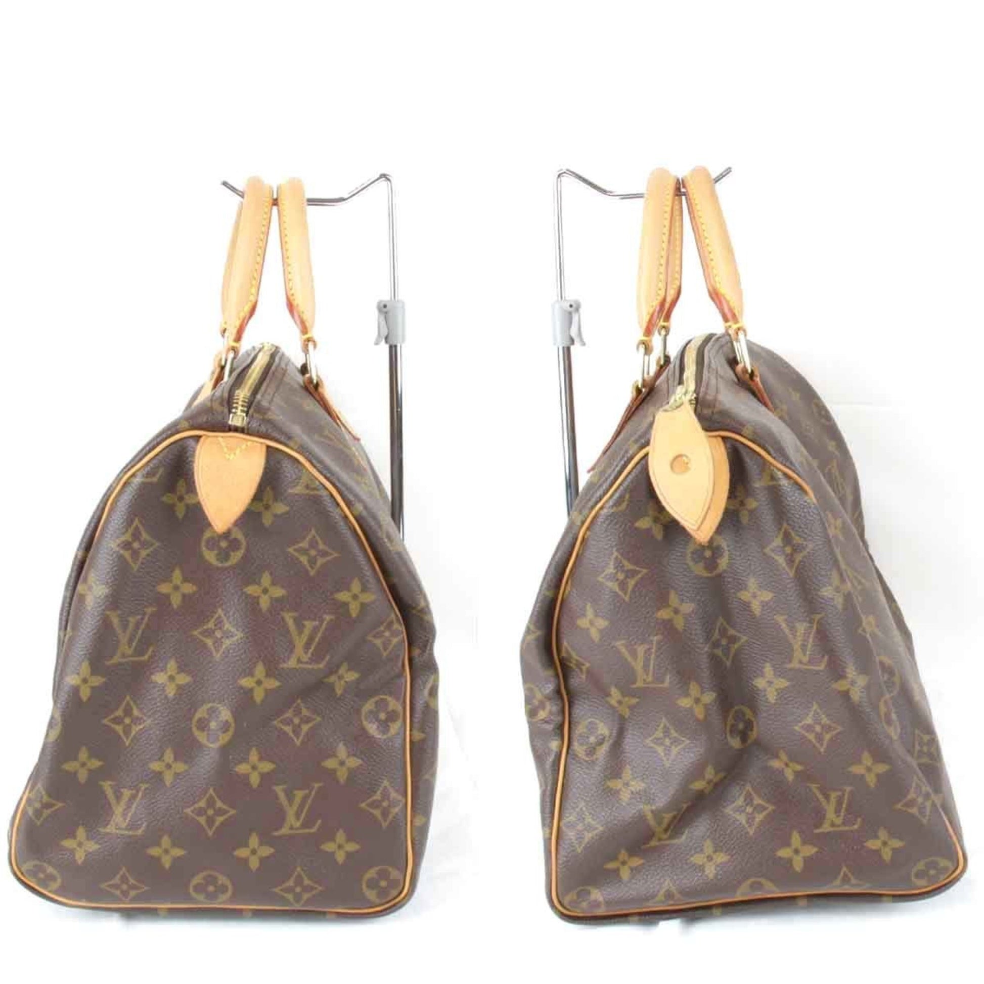 Louis Vuitton Speedy 35, Brown, Canvas, handbag