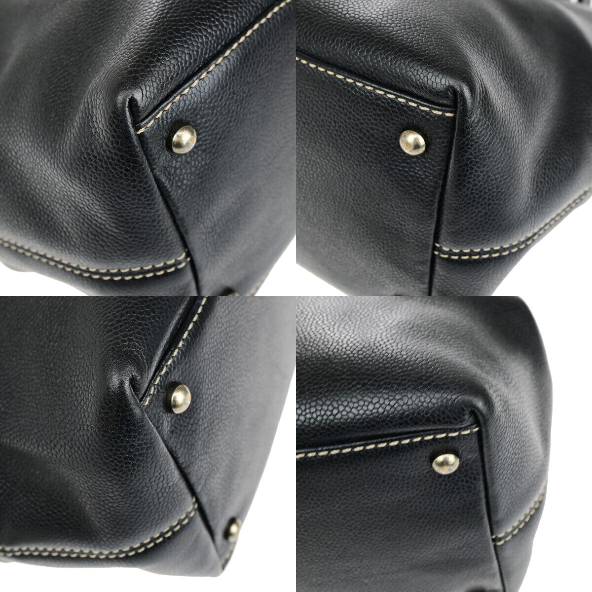 Chanel, Black, Leather, shoulder