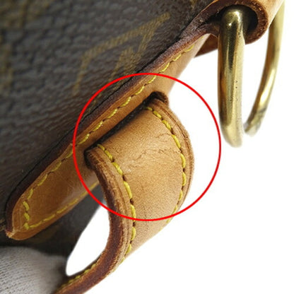 Louis Vuitton Montsouris MM, Brown, Canvas, backpack